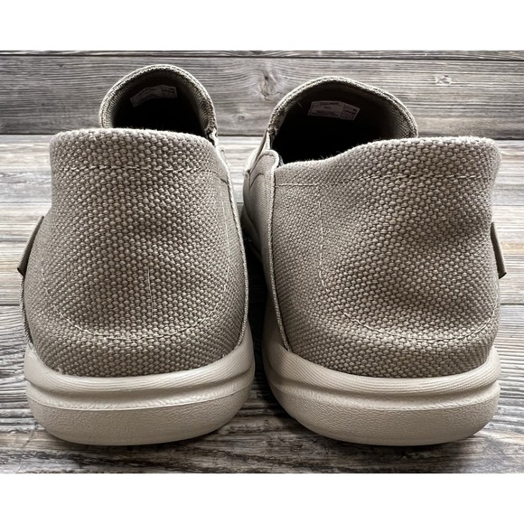 Crocs Santa Cruz Mens Size 11M Slip On BEIGE Triple Comfort Shoes Loafers 204834 - Picture 8 of 12